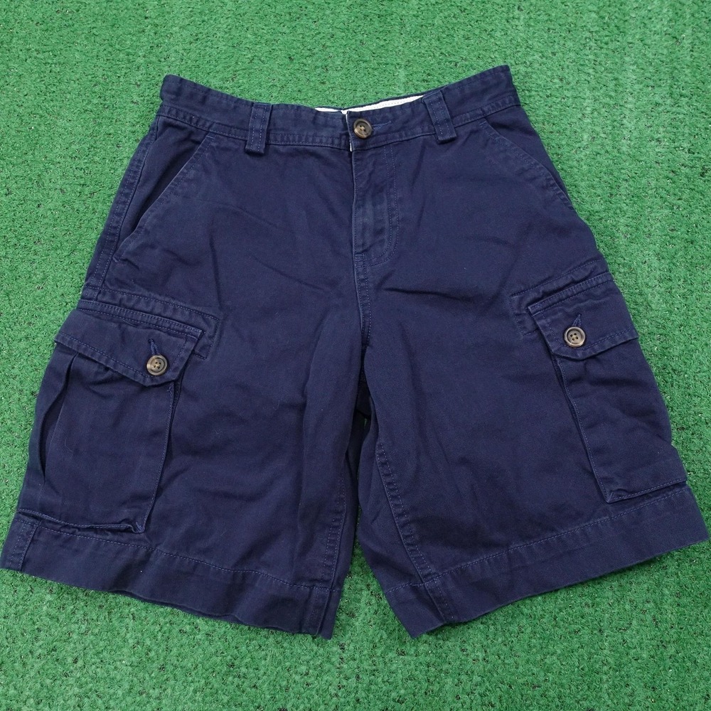 Polo By Ralph‎ Lauren Shorts Boys 10 Blue Cargo Twill 100% Cotton 8.5 Inseam